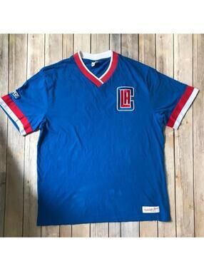 VIntage LA Clippers Tee Shirt Mitchell And Ness RARE